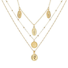 Load image into Gallery viewer, Bohemian Multilayer Pendant Necklace for Women Fashion, Geometric Charm Chain Necklace Wholesale Jewelry
