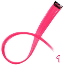 Load image into Gallery viewer, Vigorous Long Straight Clip In One Piece Hair Extensions 20 Inch Synthetic Two Tone Fake Hair for Women Girls
