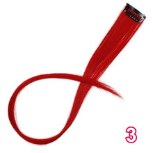 Load image into Gallery viewer, Vigorous Long Straight Clip In One Piece Hair Extensions 20 Inch Synthetic Two Tone Fake Hair for Women Girls
