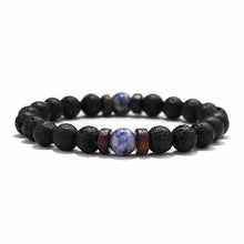 Load image into Gallery viewer, 18 Style Natural Stone Bead Bracelet Rock Hip-Hop Rock Street Culture Colorful Stone Man Bracelet Fashion Trendy Men Jewelry
