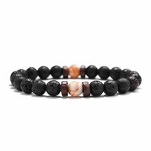 Load image into Gallery viewer, 18 Style Natural Stone Bead Bracelet Rock Hip-Hop Rock Street Culture Colorful Stone Man Bracelet Fashion Trendy Men Jewelry
