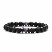Load image into Gallery viewer, 18 Style Natural Stone Bead Bracelet Rock Hip-Hop Rock Street Culture Colorful Stone Man Bracelet Fashion Trendy Men Jewelry
