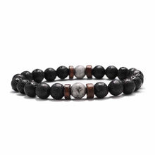 Load image into Gallery viewer, 18 Style Natural Stone Bead Bracelet Rock Hip-Hop Rock Street Culture Colorful Stone Man Bracelet Fashion Trendy Men Jewelry

