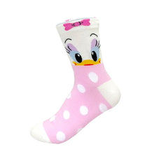 Load image into Gallery viewer, Disney Women Socks Cartoon Animal  mouse socks cute Kawaii Funny ankle Socks invisible Silicone slip Socks girl Cotton boat sock
