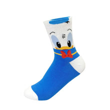 Load image into Gallery viewer, Disney Women Socks Cartoon Animal  mouse socks cute Kawaii Funny ankle Socks invisible Silicone slip Socks girl Cotton boat sock
