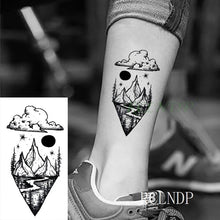 Load image into Gallery viewer, Waterproof Temporary Tattoo Stickers Moon Hill forest star Fake Tatto Flash Tatoo Tatouage Body Art Hand Foot for Girl Women Men
