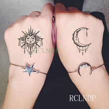Load image into Gallery viewer, Waterproof Temporary Tattoo Stickers Moon Hill forest star Fake Tatto Flash Tatoo Tatouage Body Art Hand Foot for Girl Women Men
