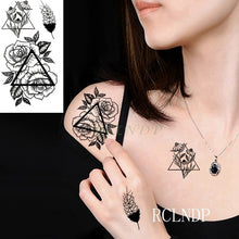 Load image into Gallery viewer, Waterproof Temporary Tattoo Stickers Moon Hill forest star Fake Tatto Flash Tatoo Tatouage Body Art Hand Foot for Girl Women Men
