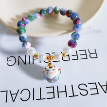 Load image into Gallery viewer, 2020 New Handmade Colorful Rope Lucky Cat Adjustable Bracelet For Women Girls Birthday Gifts Sweet Tassel Fashion Bangles Femme
