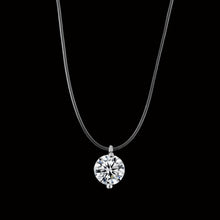 Load image into Gallery viewer, 2020 New mermaid tear necklace Meteorite pendant transparent fishing line Invisible women's necklace Jewelry clavicle chain
