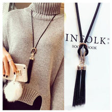 Load image into Gallery viewer, 2020 New Arrival Female Pendant Necklace Tassel Long Winter Sweater Chain Necklace Women Necklaces Wholesale Sales
