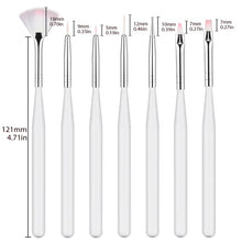 Load image into Gallery viewer, ROHWXY Nail Brush For Manicure Gel Brush For Nail Art 15Pcs/Set Ombre Brush For Gradient For Gel Nail Polish Painting Drawing
