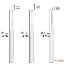 Load image into Gallery viewer, ROHWXY Nail Brush For Manicure Gel Brush For Nail Art 15Pcs/Set Ombre Brush For Gradient For Gel Nail Polish Painting Drawing

