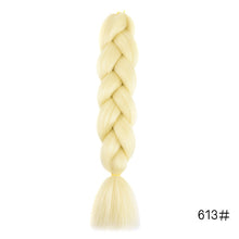 Load image into Gallery viewer, CHERIS HAIR Synthetic hair Braids Ombre Braiding Hair Extension Box Braid Hair Pink Purple Yellow Golden Colors Crochet braids
