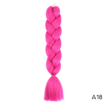 Load image into Gallery viewer, CHERIS HAIR Synthetic hair Braids Ombre Braiding Hair Extension Box Braid Hair Pink Purple Yellow Golden Colors Crochet braids
