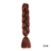 Load image into Gallery viewer, CHERIS HAIR Synthetic hair Braids Ombre Braiding Hair Extension Box Braid Hair Pink Purple Yellow Golden Colors Crochet braids
