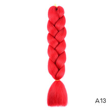 Load image into Gallery viewer, CHERIS HAIR Synthetic hair Braids Ombre Braiding Hair Extension Box Braid Hair Pink Purple Yellow Golden Colors Crochet braids
