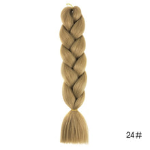 Load image into Gallery viewer, CHERIS HAIR Synthetic hair Braids Ombre Braiding Hair Extension Box Braid Hair Pink Purple Yellow Golden Colors Crochet braids
