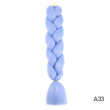 Load image into Gallery viewer, CHERIS HAIR Synthetic hair Braids Ombre Braiding Hair Extension Box Braid Hair Pink Purple Yellow Golden Colors Crochet braids
