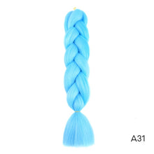 Load image into Gallery viewer, CHERIS HAIR Synthetic hair Braids Ombre Braiding Hair Extension Box Braid Hair Pink Purple Yellow Golden Colors Crochet braids

