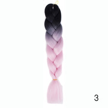 Load image into Gallery viewer, CHERIS HAIR Synthetic hair Braids Ombre Braiding Hair Extension Box Braid Hair Pink Purple Yellow Golden Colors Crochet braids

