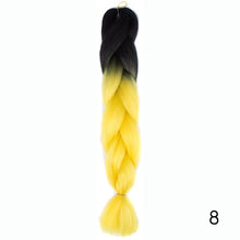 Load image into Gallery viewer, CHERIS HAIR Synthetic hair Braids Ombre Braiding Hair Extension Box Braid Hair Pink Purple Yellow Golden Colors Crochet braids
