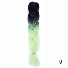 Load image into Gallery viewer, CHERIS HAIR Synthetic hair Braids Ombre Braiding Hair Extension Box Braid Hair Pink Purple Yellow Golden Colors Crochet braids
