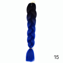 Load image into Gallery viewer, CHERIS HAIR Synthetic hair Braids Ombre Braiding Hair Extension Box Braid Hair Pink Purple Yellow Golden Colors Crochet braids
