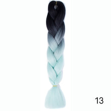 Load image into Gallery viewer, CHERIS HAIR Synthetic hair Braids Ombre Braiding Hair Extension Box Braid Hair Pink Purple Yellow Golden Colors Crochet braids
