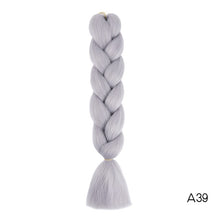 Load image into Gallery viewer, CHERIS HAIR Synthetic hair Braids Ombre Braiding Hair Extension Box Braid Hair Pink Purple Yellow Golden Colors Crochet braids
