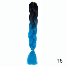 Load image into Gallery viewer, CHERIS HAIR Synthetic hair Braids Ombre Braiding Hair Extension Box Braid Hair Pink Purple Yellow Golden Colors Crochet braids
