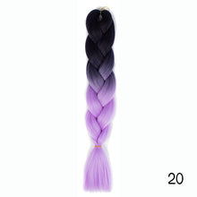 Load image into Gallery viewer, CHERIS HAIR Synthetic hair Braids Ombre Braiding Hair Extension Box Braid Hair Pink Purple Yellow Golden Colors Crochet braids
