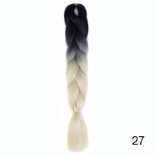 Load image into Gallery viewer, CHERIS HAIR Synthetic hair Braids Ombre Braiding Hair Extension Box Braid Hair Pink Purple Yellow Golden Colors Crochet braids
