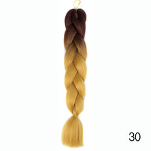 Load image into Gallery viewer, CHERIS HAIR Synthetic hair Braids Ombre Braiding Hair Extension Box Braid Hair Pink Purple Yellow Golden Colors Crochet braids
