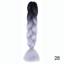 Load image into Gallery viewer, CHERIS HAIR Synthetic hair Braids Ombre Braiding Hair Extension Box Braid Hair Pink Purple Yellow Golden Colors Crochet braids

