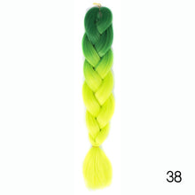 Load image into Gallery viewer, CHERIS HAIR Synthetic hair Braids Ombre Braiding Hair Extension Box Braid Hair Pink Purple Yellow Golden Colors Crochet braids
