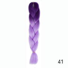 Load image into Gallery viewer, CHERIS HAIR Synthetic hair Braids Ombre Braiding Hair Extension Box Braid Hair Pink Purple Yellow Golden Colors Crochet braids
