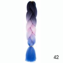 Load image into Gallery viewer, CHERIS HAIR Synthetic hair Braids Ombre Braiding Hair Extension Box Braid Hair Pink Purple Yellow Golden Colors Crochet braids
