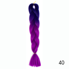 Load image into Gallery viewer, CHERIS HAIR Synthetic hair Braids Ombre Braiding Hair Extension Box Braid Hair Pink Purple Yellow Golden Colors Crochet braids
