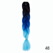 Load image into Gallery viewer, CHERIS HAIR Synthetic hair Braids Ombre Braiding Hair Extension Box Braid Hair Pink Purple Yellow Golden Colors Crochet braids

