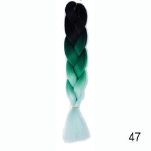 Load image into Gallery viewer, CHERIS HAIR Synthetic hair Braids Ombre Braiding Hair Extension Box Braid Hair Pink Purple Yellow Golden Colors Crochet braids
