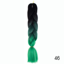 Load image into Gallery viewer, CHERIS HAIR Synthetic hair Braids Ombre Braiding Hair Extension Box Braid Hair Pink Purple Yellow Golden Colors Crochet braids

