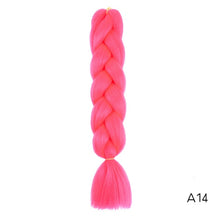 Load image into Gallery viewer, CHERIS HAIR Synthetic hair Braids Ombre Braiding Hair Extension Box Braid Hair Pink Purple Yellow Golden Colors Crochet braids
