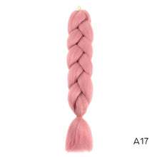 Load image into Gallery viewer, CHERIS HAIR Synthetic hair Braids Ombre Braiding Hair Extension Box Braid Hair Pink Purple Yellow Golden Colors Crochet braids
