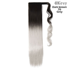 Load image into Gallery viewer, s-noilite 23" Long Curly Clip In Hair Tail False Hair Ponytail Hairpiece With Hairpins Synthetic Hair Pony Tail Hair Extension
