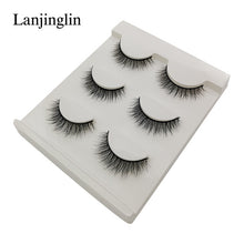 Load image into Gallery viewer, New 3 pairs natural false eyelashes fake lashes long makeup 3d mink lashes extension eyelash mink eyelashes for beauty #X11
