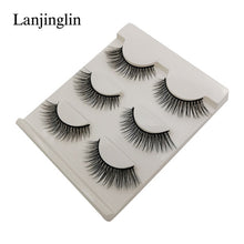 Load image into Gallery viewer, New 3 pairs natural false eyelashes fake lashes long makeup 3d mink lashes extension eyelash mink eyelashes for beauty #X11
