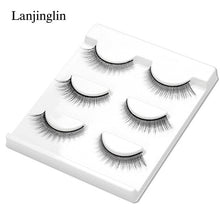 Load image into Gallery viewer, New 3 pairs natural false eyelashes fake lashes long makeup 3d mink lashes extension eyelash mink eyelashes for beauty #X11
