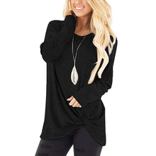 Load image into Gallery viewer, long sleeve women t shirt casual o-neck slim autumn Spring women tees tops ladies clothes black gray tshirt  female streetwear
