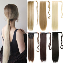 Load image into Gallery viewer, MUMUPI Women Fashion Thick Hair Wrap Around Ponytail 1Pc Clip In PonyTail Straight Extension Headwear
